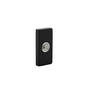 Deurbel rechthoekig 65x30x10mm verdekt RVS / zwart
