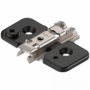 Kruismontageplaat excentrisch verstelbaar 0mm, Onyx