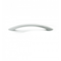 Greep METAL 786 glans wit 124x9mm, hartmaat 96mm