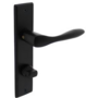 Deurkruk Banaan met schild 181x41x7mm WC63/8mm mat zwart