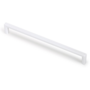 Greep BASIC mat wit 136x8x28mm, hartmaat 128mm