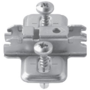Kruismontageplaat EXPANDO 3mm verdikt, met spreidplug
