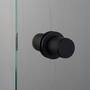 Fixed Door Knob/Double-Sided/Linear/Welders Black