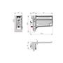 Kastophanger LIBRA H7 rechts, voor alu profiel, om te schroe