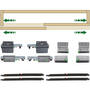 Ocean 1 schuifdeursysteem voor 2 deuren, met 2x soft close