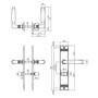 Deurkruk Ton Basic met schild WC63/8mm nikkel mat
