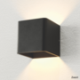 Wandlamp Vigo Up/down zwart IP20