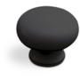 Knop kunststof zwart diameter 37mm
