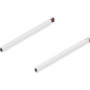 Reling L+R voor Merivobox, 300mm zijdewit