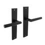 Deurkruk Bastian op schild 245x45 mm blind