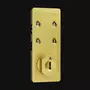 Codeslot KEYLESS1 mat goud 4 wieltjes deurdike 1-32mm