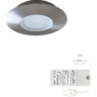 6x Napoli rond RVS DTW 3000K-2200K met 6x verl+Led driver