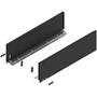 Legrabox ladezijde C 600mm, carbon zwart, hoogte 177mm