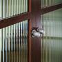 Door Knob Set/Linear/Welders Black