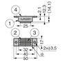 Magneetsnapper trekkracht 14kg RVS