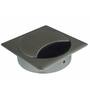 Kabeldoorvoer 90x90mm vierkant, boring 80mm, mat chroom