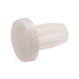 Deurbuffer stift 5mm, schotel 8mm x 2,5mm dik transparant
