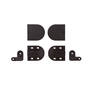 Dekselscharnier zwart 50BL soft close infrees, prijs per set