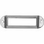Etiketraam buitenmaat 77x18mm, etiket 57x16mm, vernikkeld