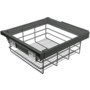Garderobemand 600 mmSOFT-CLOSE, antraciet chroom