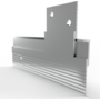 Paneelprofiel aluminium MF625 lengte1250mm, diepte 5.08mm