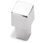 Knop SQAURE glans chroom 12x12mm