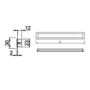 LEDYE aluminium inbouwprofiel Lengte: