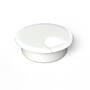 Kabeldoorvoer 60mm wit RAL 9003, hoogte 18.5mm