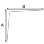 Drager aluminium / 150x200mm / wit gelakt