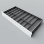 Bestekindeling houtdecorvoor LEGRABOXC950-1200, D 50cm,
