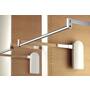 Garderobelift i3 elektrisch 750-1200mm, wit/chroom, 17 kilo