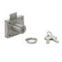 Oplegslot RVS cilinderlengte 24mm, gelijksluitend