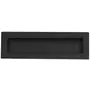 Komgreep mat zwart 50x144x160mm, infreesmaat 10x154x41mm