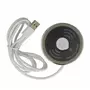 Draadloze oplader, diameter 60mm, chroom/zwart