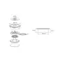 Draadloze oplader, diameter 60mm, chroom/zwart