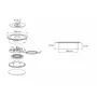 Draadloze oplader, diameter 60mm, chroom/zwart