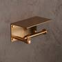 Toilet Roll Holder/w/ Shelf/190Mm/7.5 Inches/Cast
