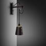 Hooked Wall Small Graphite/Brass