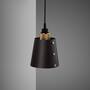 Hooked Wall Small Graphite/Brass