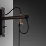 Hooked Wall Small Graphite/Brass