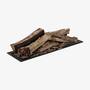 PureFlames - Real Logs 760x230x8mm - Vaperior 900