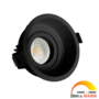 Palma Solo kantelbare inbouwspot rond zwart DTW+Triac driver