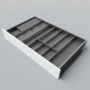 Bestekindeling houtdecorvoor LEGRABOXC850-1050, D 55cm,