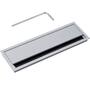 Kabeldoorvoer 320x100mm alu softclose deksel en borstel