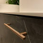 Greep Vedo brons, 9x320x370mm, hoogte 27mm