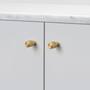 Furniture Knob/Cast/Set Of 2/Brass