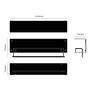 Hanger Shelf/Black/Steel