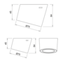 Losse spot Unika mat zwart 24V + USB + 2000mmm Micro24