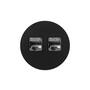 Rond 2.0 Data port  2 Keystones- t.less - black ano