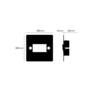 Triple Pole Fan Switch - White - White Interior